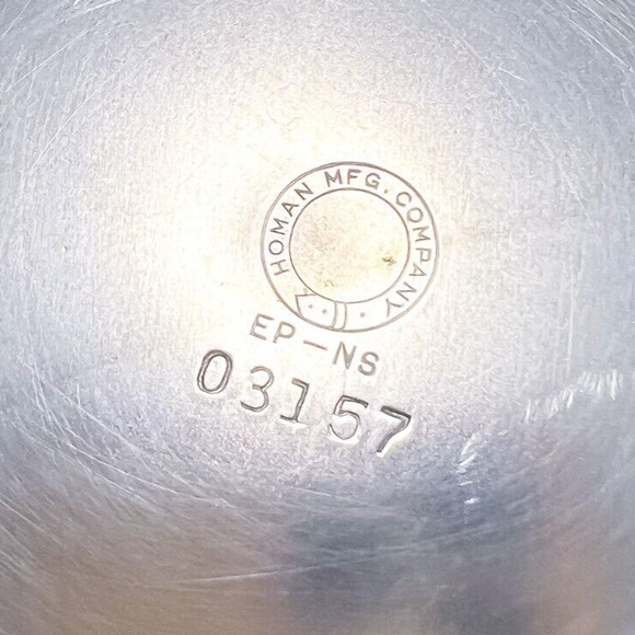 Vintage Homan Plate Electro Plated Nickel Silver 10in Platter #3157 Grapevine - Picture 5 of 6